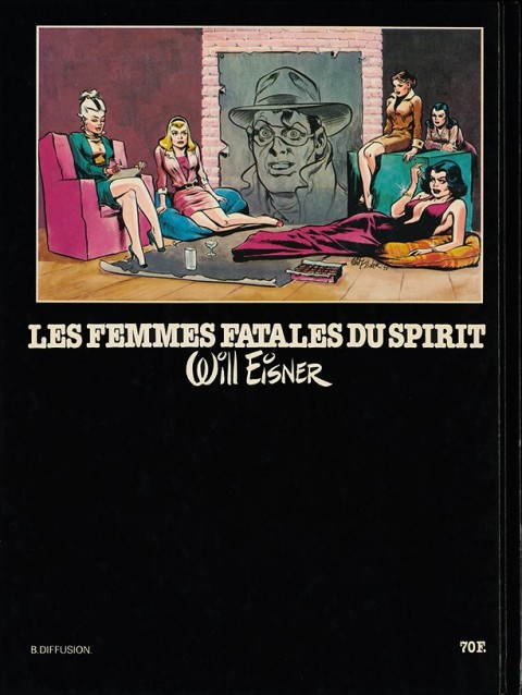 Verso de l'album Le Spirit Les femmes fatales du Spirit