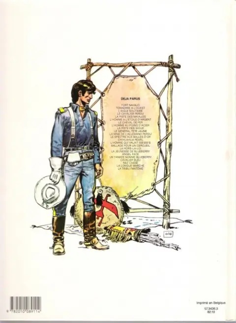 Verso de l'album Blueberry Tome 19 La Longue Marche