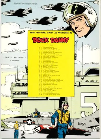Verso de l'album Buck Danny Tome 38 La vallée de la mort verte