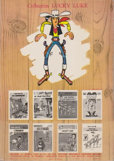 Verso de l'album Lucky Luke Tome 13 Le Juge