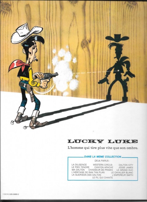 Verso de l'album Lucky Luke Tome 40 Le Grand Duc