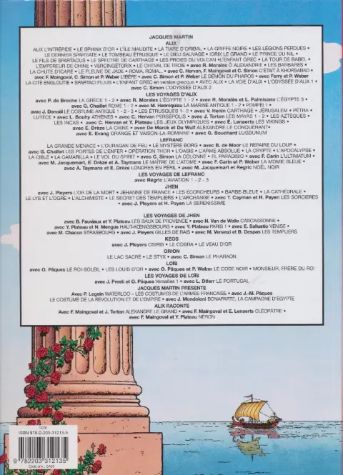 Verso de l'album Alix Tome 13 Le spectre de Carthage