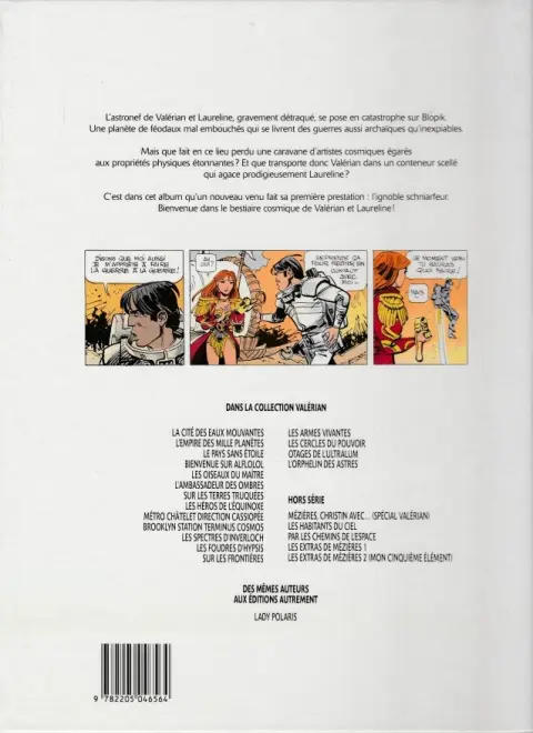 Verso de l'album Valérian Tome 14 Les Armes Vivantes