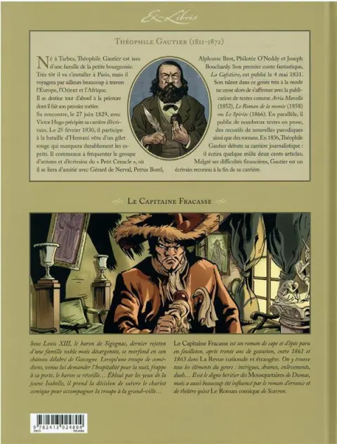 Verso de l'album Le Capitaine Fracasse Le capitaine Fracasse de Théophile Gautier