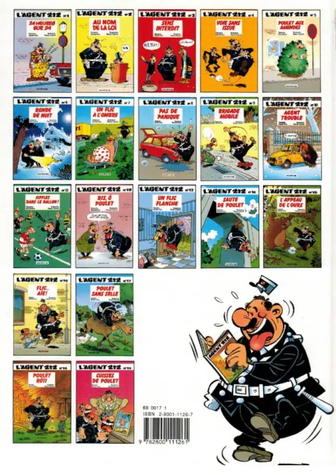 Verso de l'album L'Agent 212 Tome 5 Poulet aux amendes