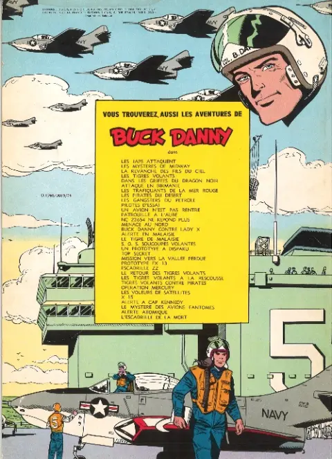 Verso de l'album Buck Danny Tome 33 Le mystère des avions fantômes