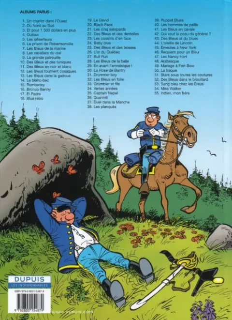 Verso de l'album Les Tuniques Bleues Tome 37 Duel dans la Manche