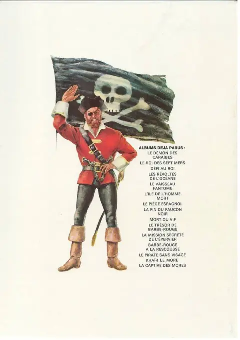 Verso de l'album Barbe-Rouge Tome 14 Le Pirate sans Visage