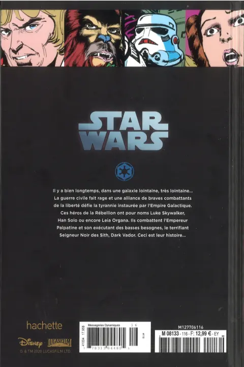 Verso de l'album Star Wars - Légendes - La Collection Tome 116 Star Wars Classic - #1 à #6
