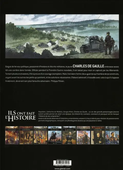 Verso de l'album Ils ont fait l'Histoire Tome 33 De Gaulle - Tome 1/3