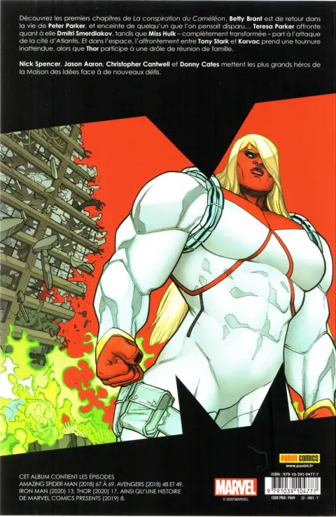 Verso de l'album Marvel Comics Tome 3