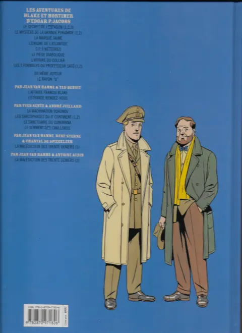 Verso de l'album Blake et Mortimer Tome 18 Le Sanctuaire du Gondwana