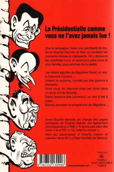 Verso de l'album Présidentielle 2007