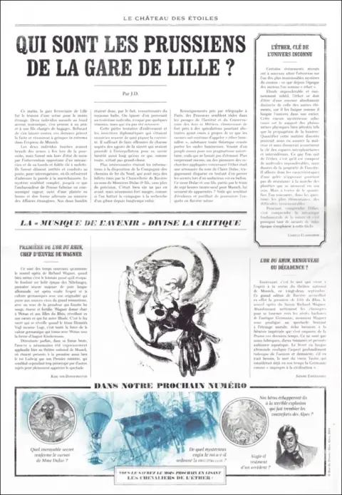 Verso de l'album Le Château des étoiles Le Château des Etoiles - Gazette N° 1 Le Secret de l'éther