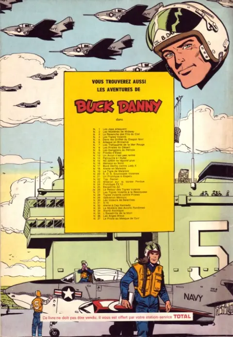 Verso de l'album Buck Danny Tome 22 Top secret