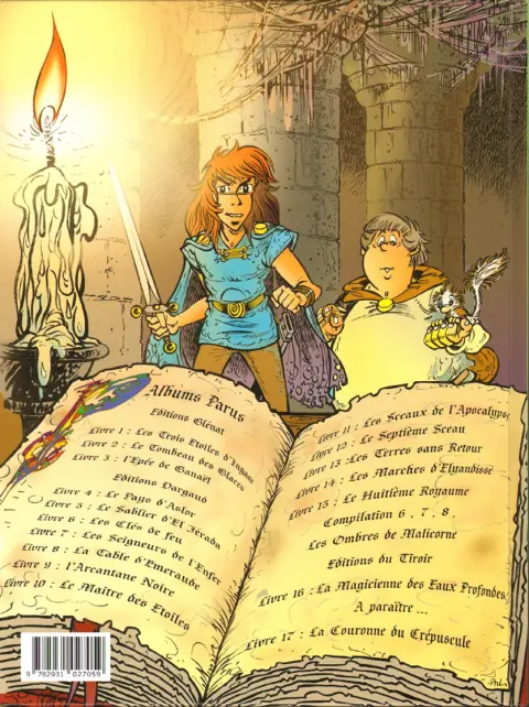Verso de l'album Percevan Tome 16 La magicienne des eaux profondes