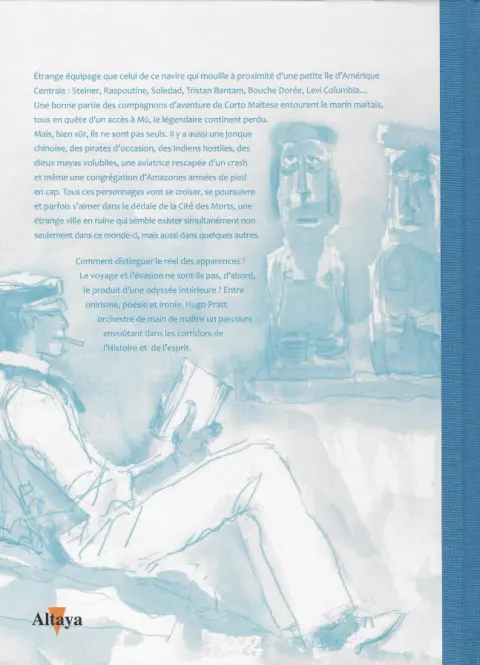 Verso de l'album Tout Pratt Tome 18 Corto Maltese - Mû, la cité perdue - 2ème partie