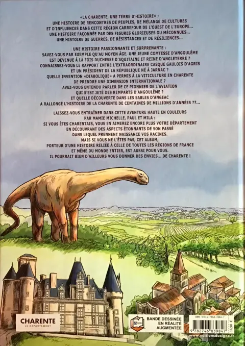 Verso de l'album La Charente Une terre d'Histoire