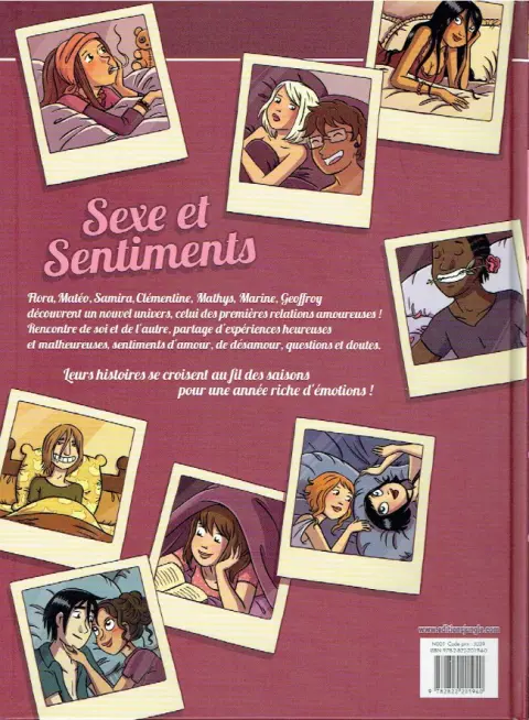 Verso de l'album Chroniques ados Tome 1 Sexe et sentiments