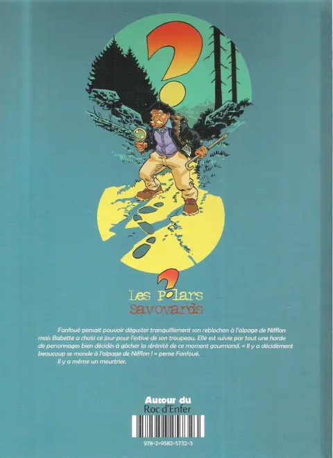 Verso de l'album Fanfoué des Pnottas Les polars savoyards Tome 1 Touchez pas au Reblochon !