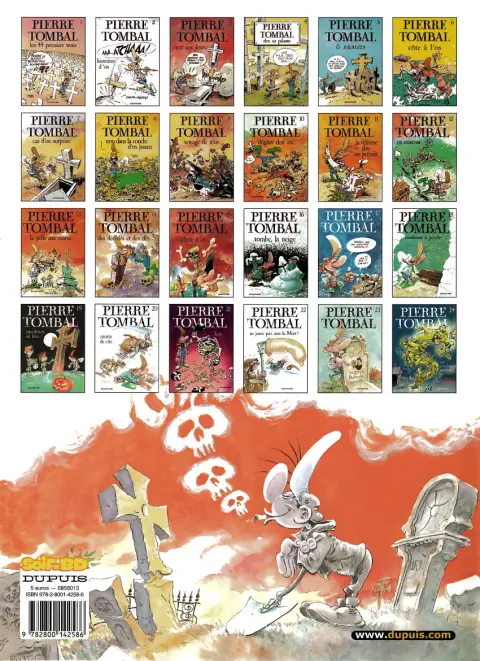 Verso de l'album Pierre Tombal Tome 2 Histoires d'Os