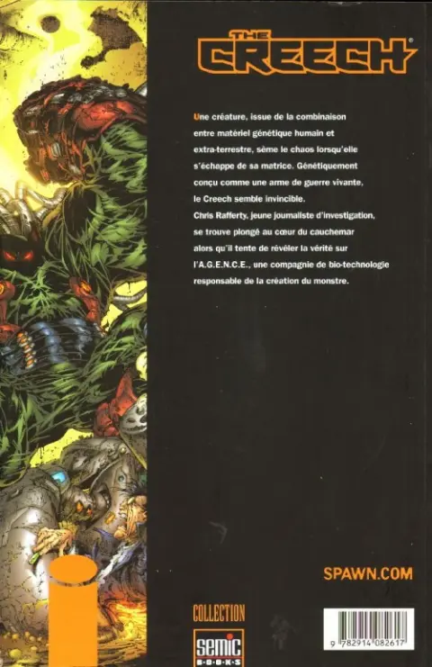 Verso de l'album The Creech Tome 1