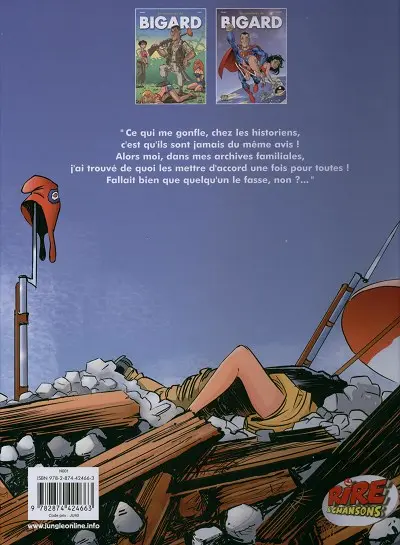 Verso de l'album Les Dessous de l'histoire De la Gaule à ... Plus tard