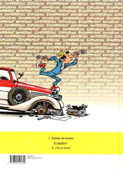 Verso de l'album Garage Isidore Tome 1 Salade de bielles