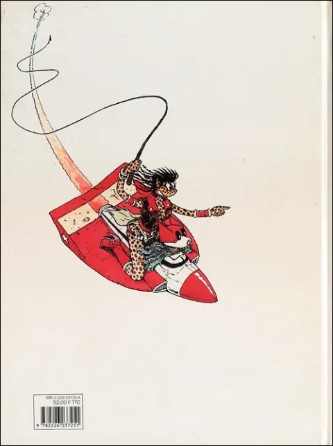 Verso de l'album Gazoline Gazoline et la planète rouge