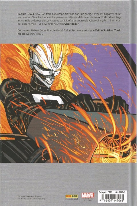 Verso de l'album Ghost Rider Tome 1 Vengeance Mécanique