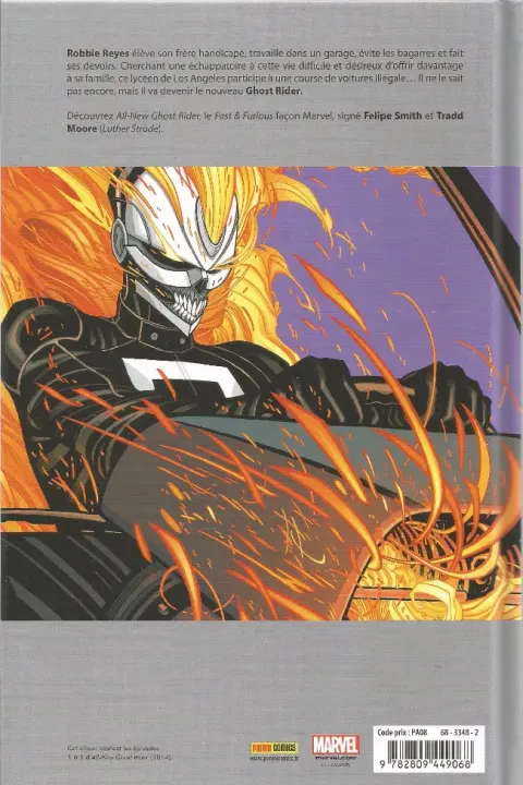 Verso de l'album Ghost Rider Tome 1 Vengeance Mécanique