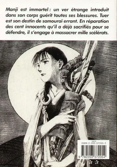 Verso de l'album L'Habitant de l'infini 1