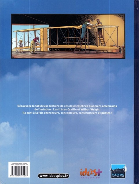 Verso de l'album Histoires de pilotes Tome 7 Orville et Wilbur Wright