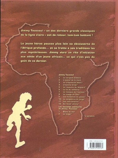 Verso de l'album Les nouvelles aventures de Jimmy Tousseul Tome 1 Blanc et Noir