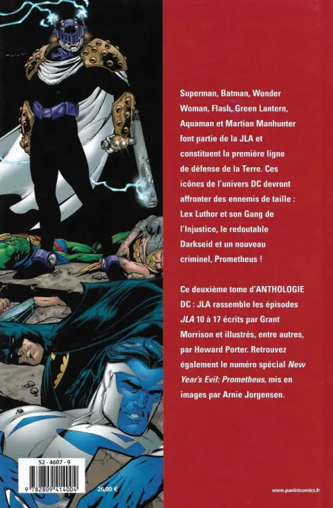 Verso de l'album JLA Tome 2 La fin des temps