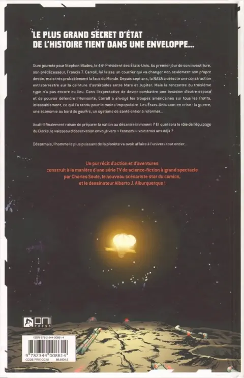 Verso de l'album Letter 44 Tome 1 Vitesse de libération