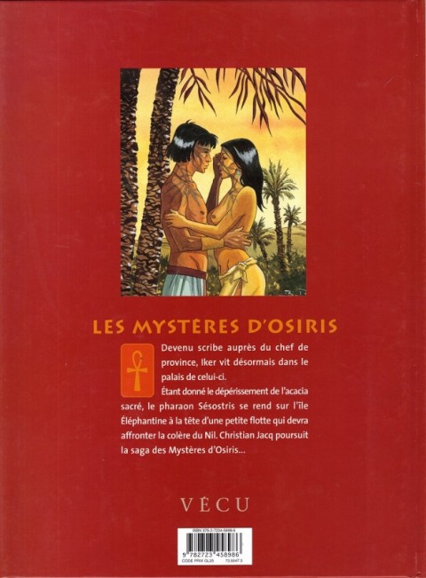 Verso de l'album Les Mystères d'Osiris Tome 2 L'arbre de vie (II)