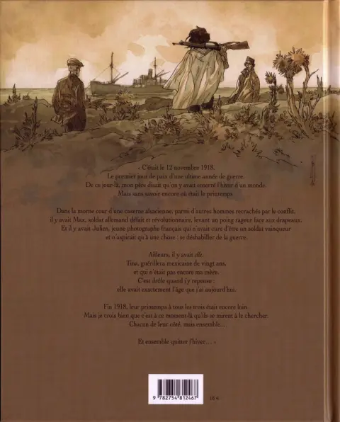 Verso de l'album Notre Amérique Premier mouvement Quitter l'hiver