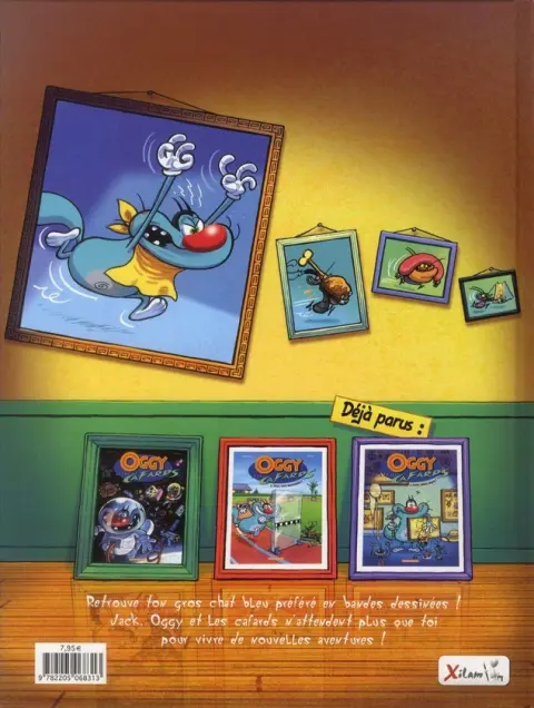 Verso de l'album Oggy et les cafards Tome 3 Bip... Bip... Bip...