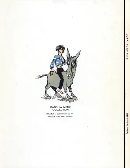 Verso de l'album Philémon Tome 3 Philémon et le piano sauvage