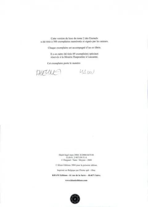 Autre de l'album Les Éternels Tome 2 Mira