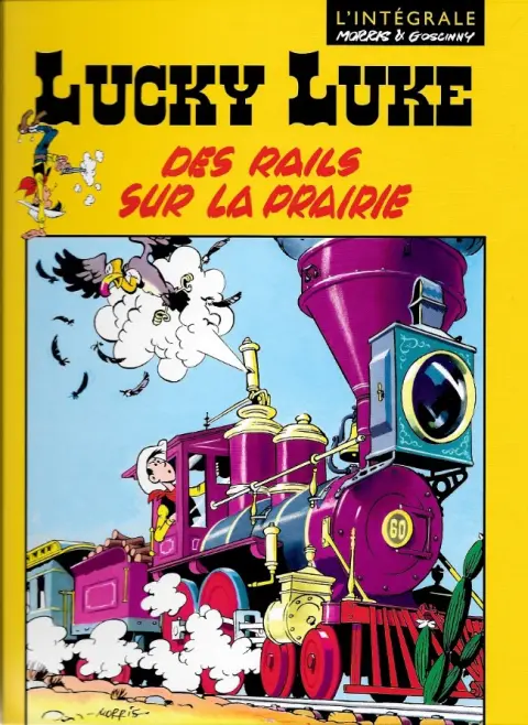 Couverture de l'album Lucky Luke Tome 37 Des rails sur la prairie