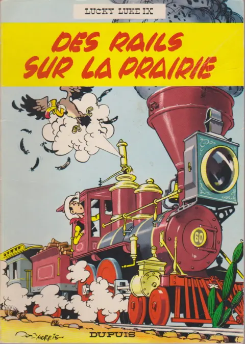 Couverture de l'album Lucky Luke Tome 9 Des rails sur la prairie