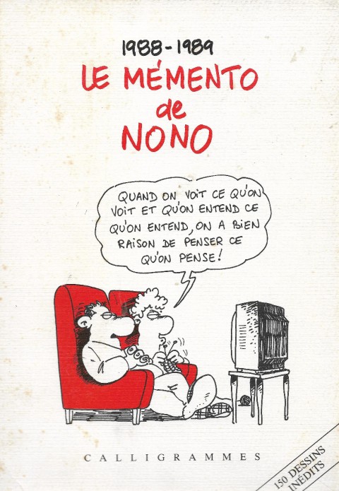 Couverture de l'album Le mémento de Nono 1988-1989