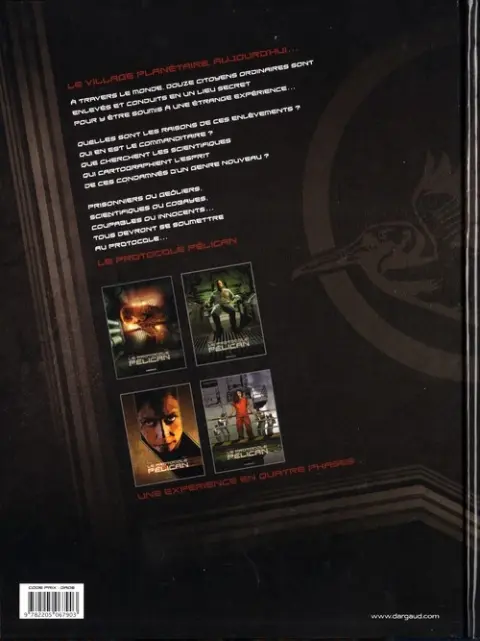 Verso de l'album Le Protocole Pélican Tome 3