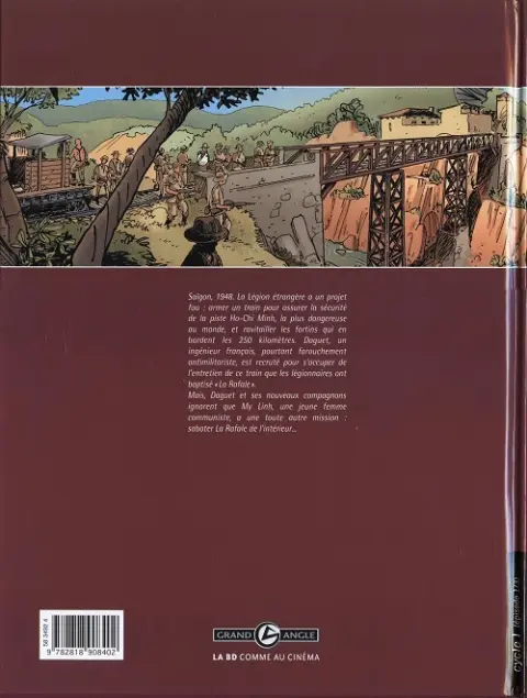 Verso de l'album La Rafale Tome 1 Les rails rouges