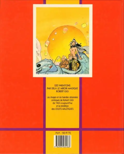 Verso de l'album Rêves écarlates
