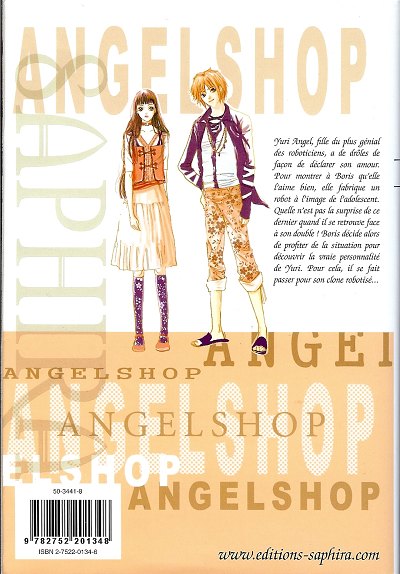 Verso de l'album Angel Shop Tome 1