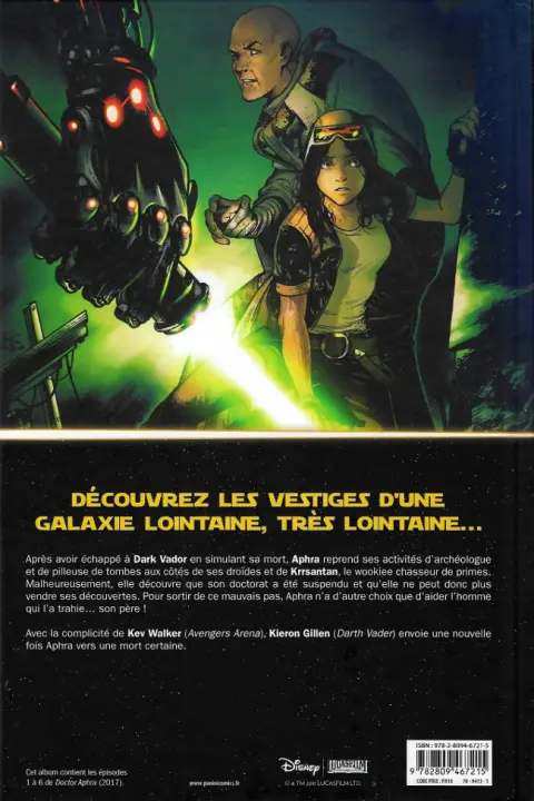 Verso de l'album Star Wars - Docteur Aphra Tome 1 Aphra