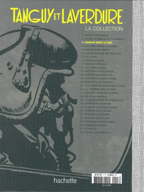 Verso de l'album Tanguy et Laverdure - La Collection Tome 3 Danger dans le ciel